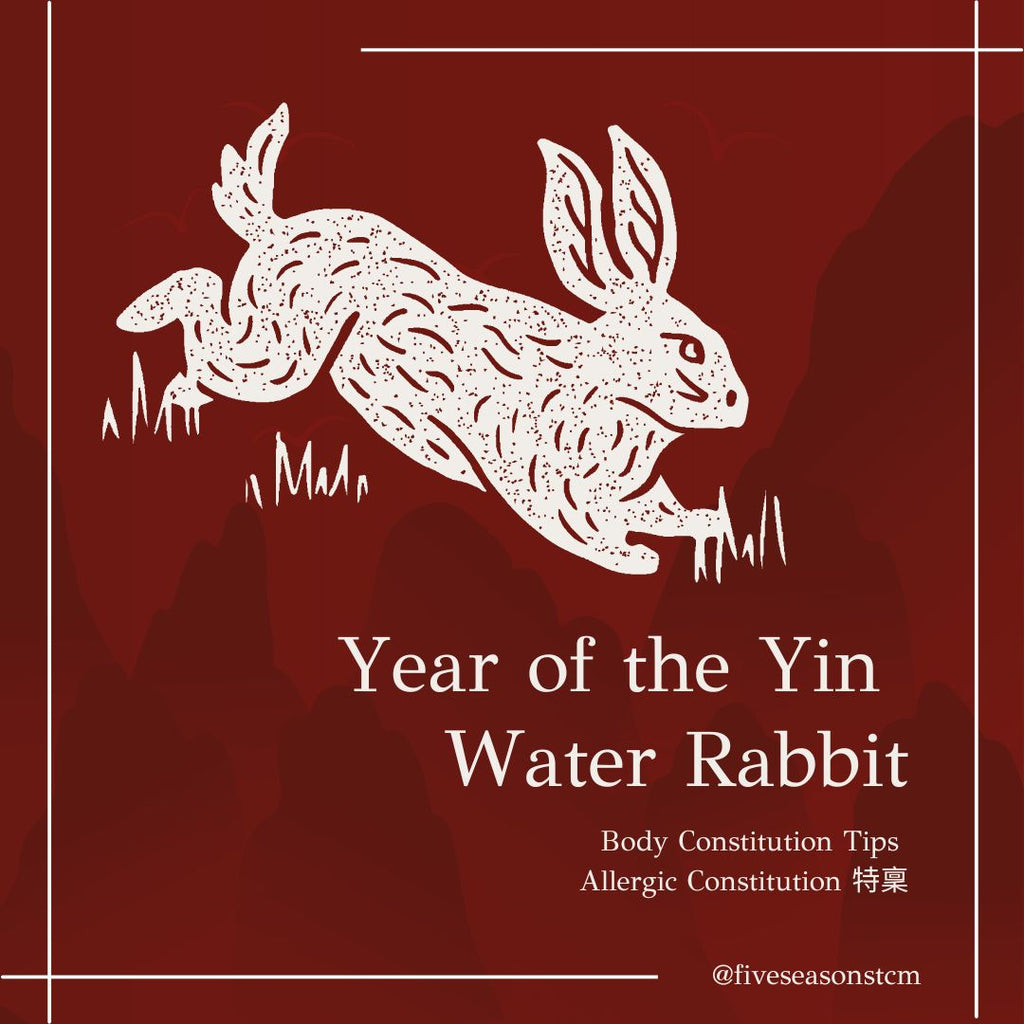Year of the Yin Water Rabbit Recommendations for Allergic Constitution 特稟