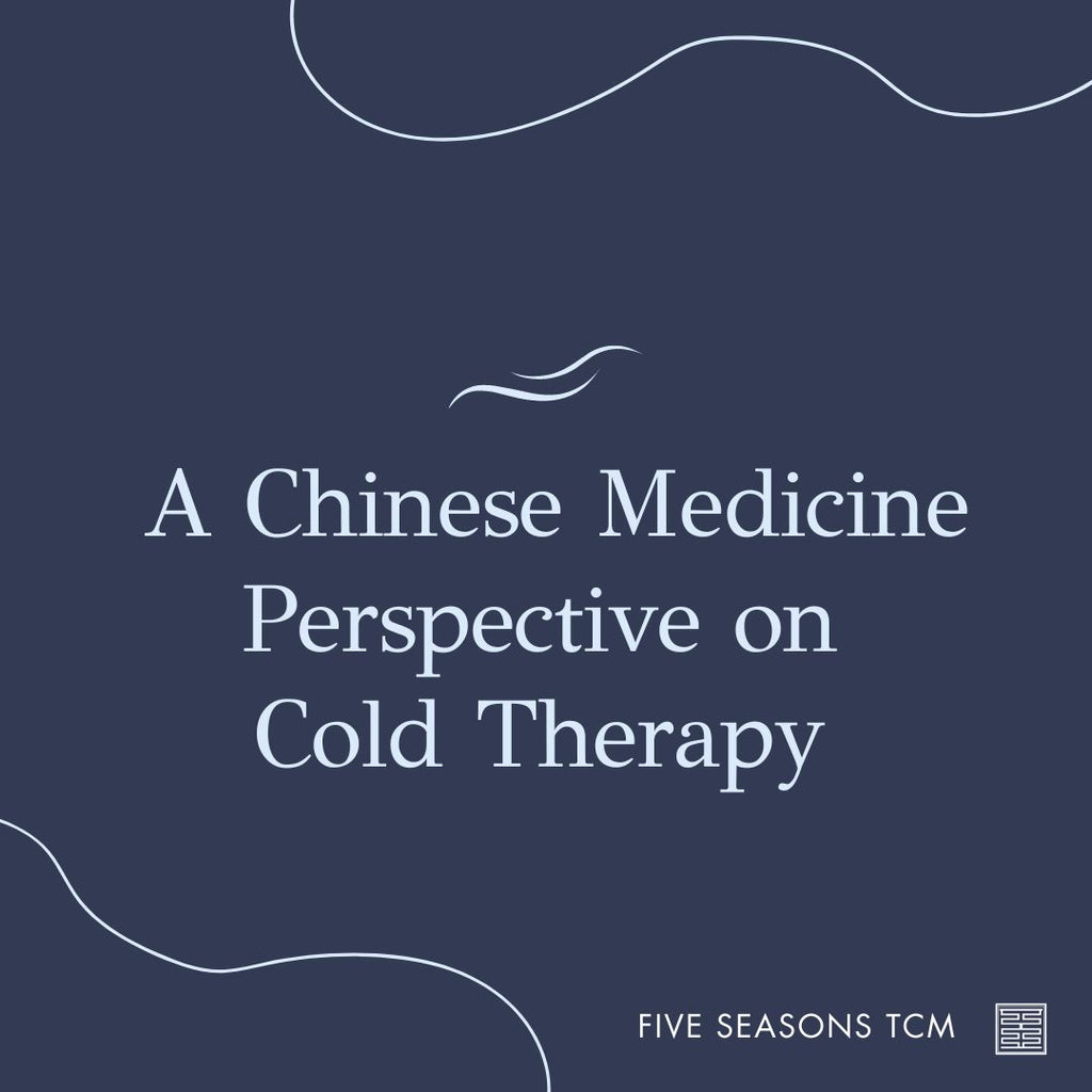 A Chinese Medicine Perspective on  Cold Therapy