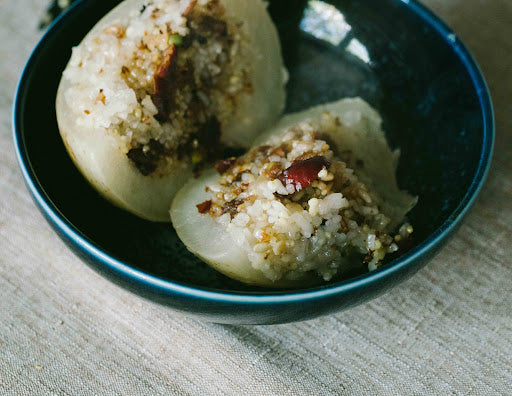 Jujube Rice Stuffed Pear | 润燥糯米塞梨